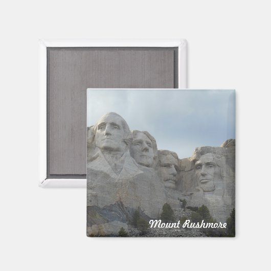 Mount Rushmore Square Magnet (Voorkant / Achterkant)