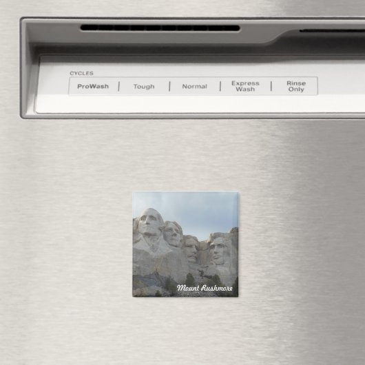 Mount Rushmore Square Magnet (Insitu (Vaatwasser))
