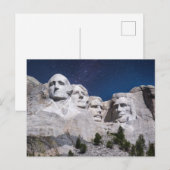 Mount Rushmore Timelapse Lucht Briefkaart (Voorkant / Achterkant)