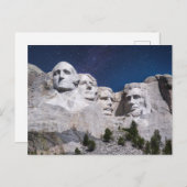 Mount Rushmore Timelapse Sky Briefkaart (Voorkant / Achterkant)