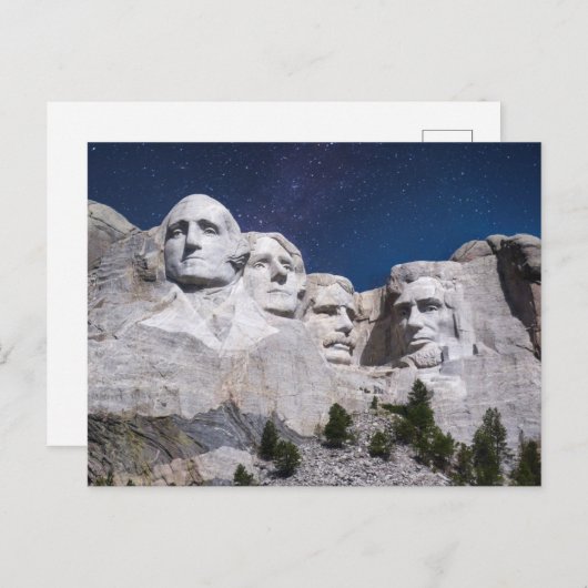 Mount Rushmore Timelapse Sky Briefkaart (Voorkant / Achterkant)