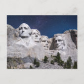Mount Rushmore Timelapse Sky Briefkaart (Voorkant)