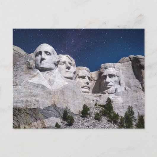 Mount Rushmore Timelapse Sky Briefkaart (Voorkant)
