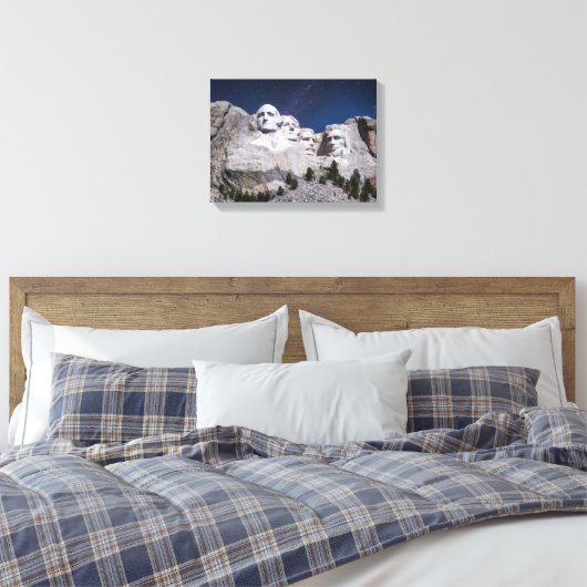 Mount Rushmore Timelapse Sky Canvas Afdruk (Insitu (Slaapkamer))