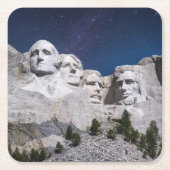 Mount Rushmore Timelapse Sky Kartonnen Onderzetters (Voorkant)