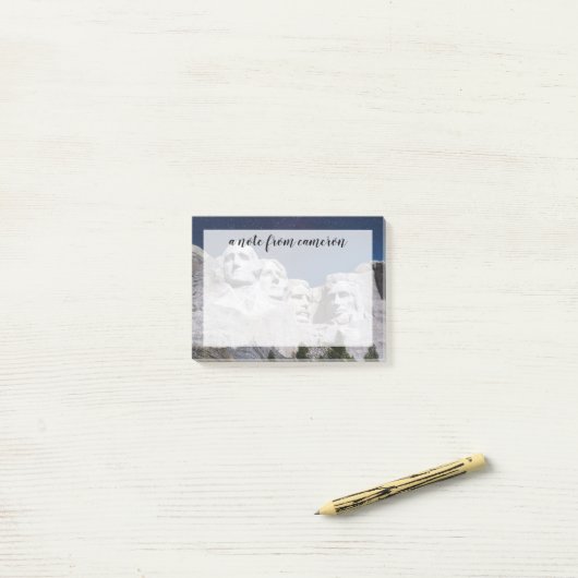 Mount Rushmore Timelapse Sky Post-it® Notes (Op bureau)
