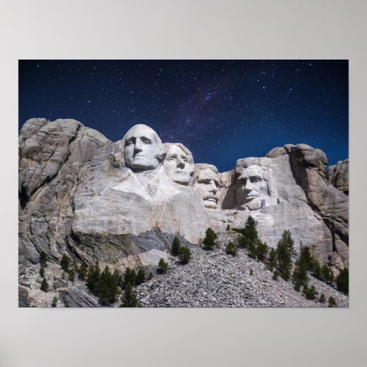 Mount Rushmore Timelapse Sky Poster (Voorkant)