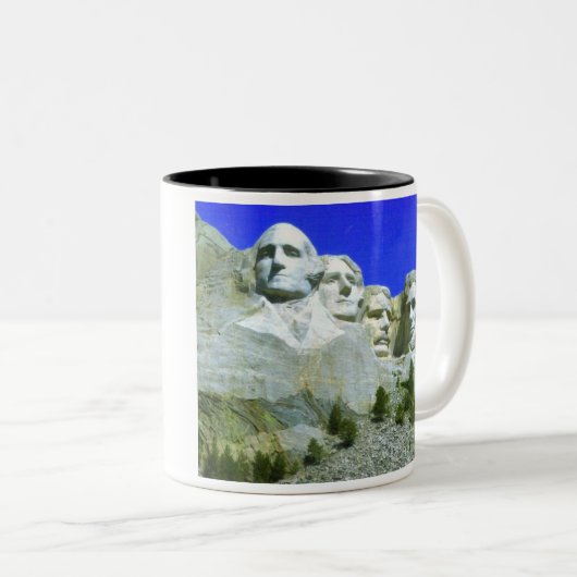 Mount Rushmore Two-Tone Mok (Voorkant rechts)