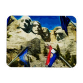 Mount Rushmore uit het Abstract parlement van de s Magneet (Horizontaal)