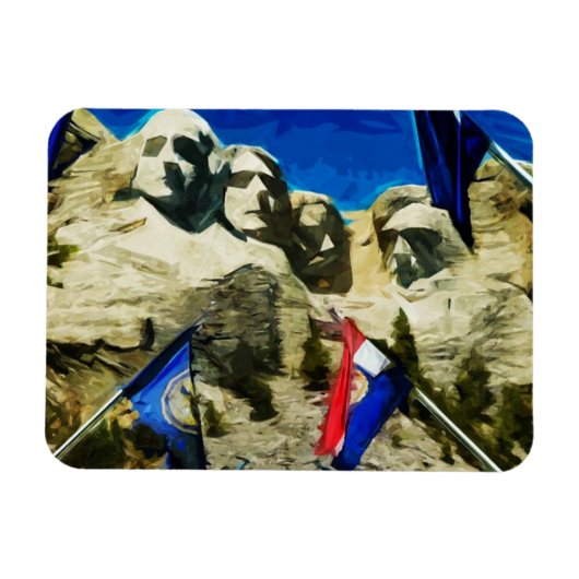 Mount Rushmore uit het Abstract parlement van de s Magneet (Horizontaal)