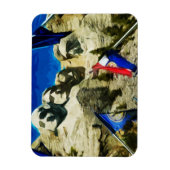 Mount Rushmore uit het Abstract parlement van de s Magneet (Verticaal)