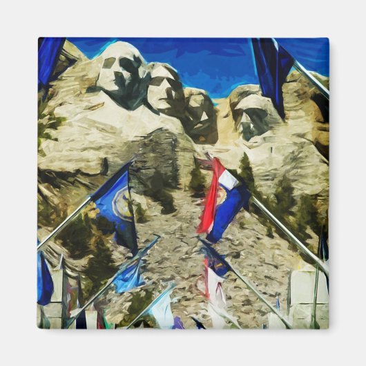 Mount Rushmore uit het Abstract parlement van de s Magneet (Voorkant)