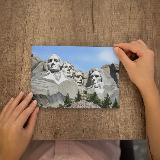 Mount Rushmore Waterverf Briefkaart