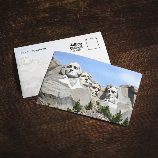 Mount Rushmore Waterverf Briefkaart