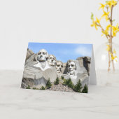 Mount Rushmore Waterverf Kaart (Gele Bloem)