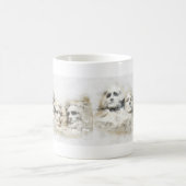 Mount Rushmore waterverf Koffiemok (Center)