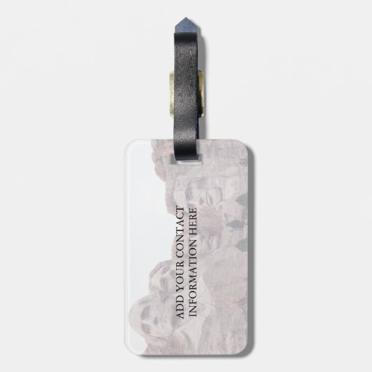Mount Rushmore's Vier Bagagelabel (Achterkant verticaal)