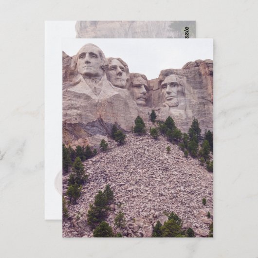 Mount Rushmore's Vier Briefkaart (Voorkant / Achterkant)