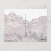 Mount Rushmore's Vier Briefkaart (Achterkant)