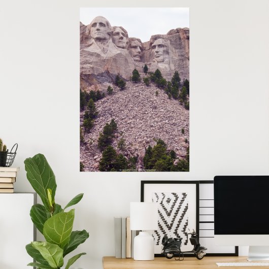 Mount Rushmore's Vier Poster (Thuiskantoor)