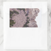 Mount Rushmore's Vier Rechthoekige Sticker (Tas)