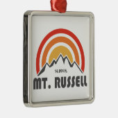 Mount Russell California Metalen Ornament (Rechts)