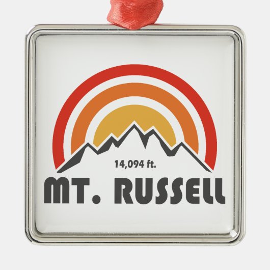 Mount Russell California Metalen Ornament (Voorkant)