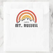 Mount Russell California Rechthoekige Sticker (Tas)
