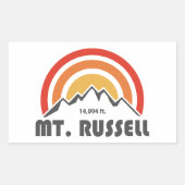 Mount Russell California Rechthoekige Sticker (Voorkant)