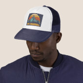 Mount Russell California Retro Turquoise Trucker Pet (In situ)