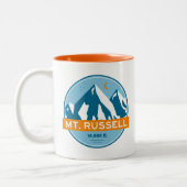 Mount Russell California Stars Moon Tweekleurige Koffiemok (Links)