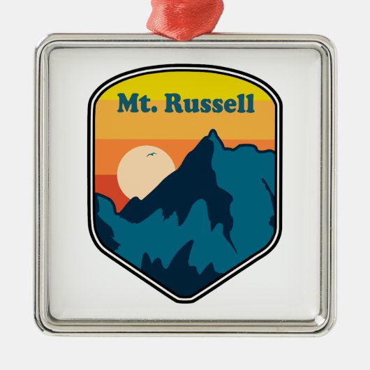 Mount Russell California Sunrise Metalen Ornament (Voorkant)