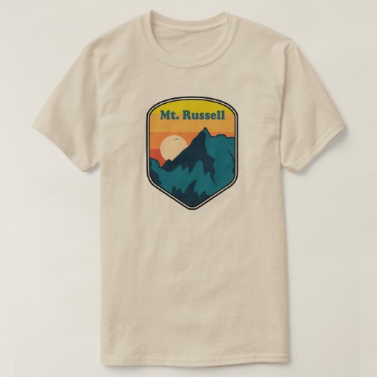 Mount Russell California Sunrise T-shirt (Design voorkant)