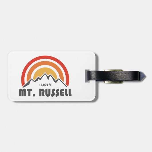 Mount Russell Californië Bagagelabel (Achterkant horizontaal)