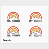Mount Russell Californië Rechthoekige Sticker (Vel)