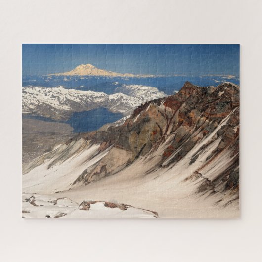 Mount Saint Helens Crater Rim and Mount Rainier Legpuzzel (Horizontaal)