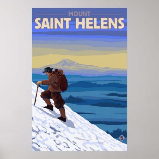 Mount Saint Helens - klimmer - Travel poster (Voorkant)