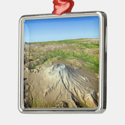 Mount Saint Helens Metalen Ornament (Links)