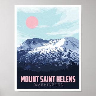 Mount Saint Helens Mountain, Washington, Verenigde Poster
