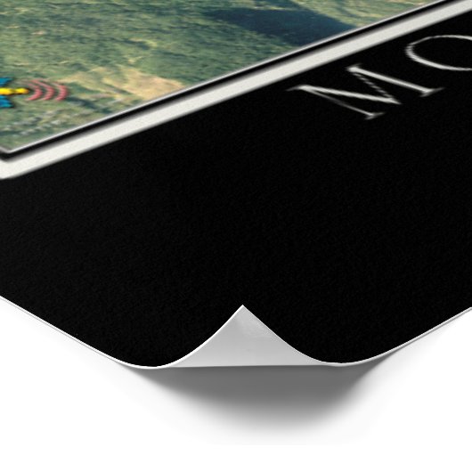 Mount Saint Helens National Monument Satellite Map Poster (Hoek)