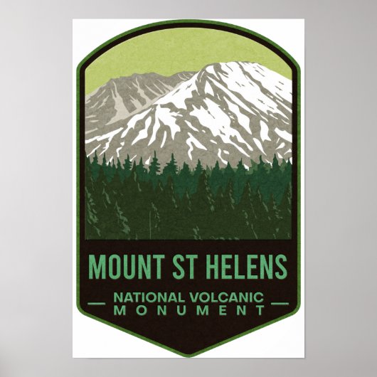 Mount Saint Helens National Volcanic Monument Poster (Voorkant)