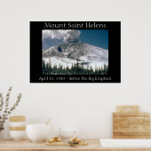Mount Saint Helens - Pre-Eruption Poster (Keuken)