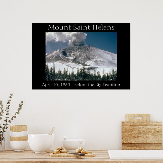 Mount Saint Helens - Pre-Eruption Poster (Keuken)