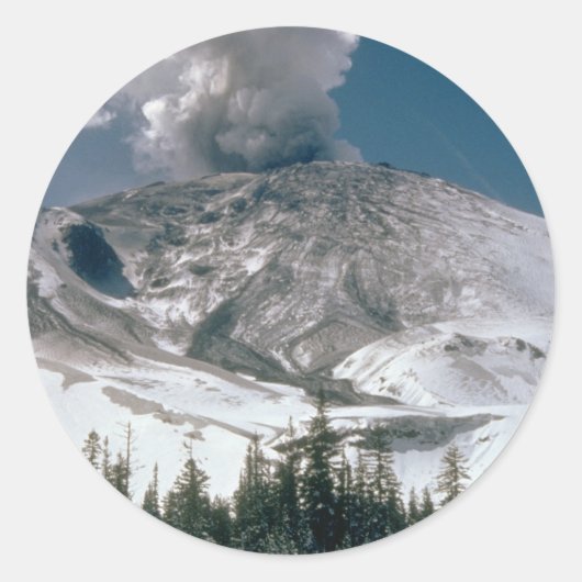 Mount Saint Helens - Pre-Eruption Ronde Sticker (Voorkant)