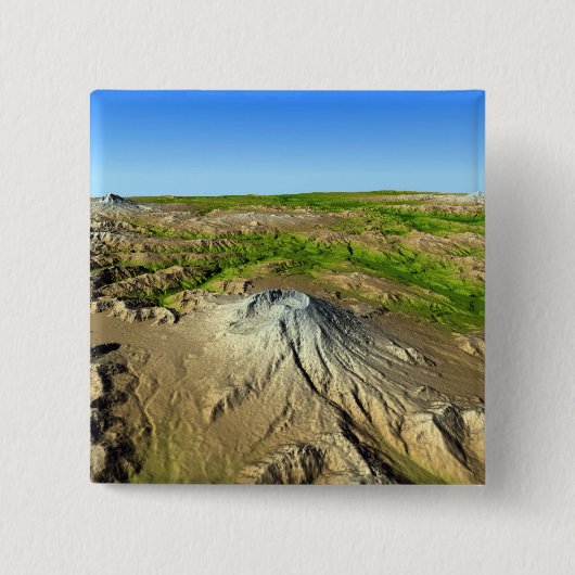 Mount Saint Helens Vierkante Button 5,1 Cm (Voorkant)