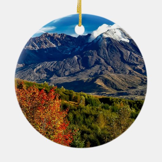 Mount Saint Helens, Washington Keramisch Ornament (Achterkant)