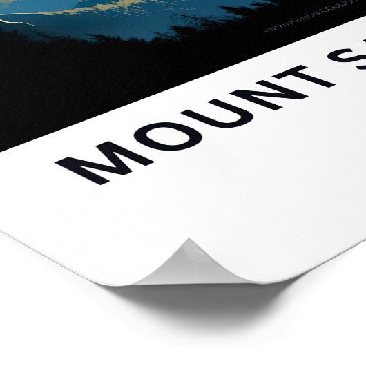 Mount Saint Helens Washington Reisprint Poster (Hoek)