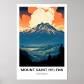 Mount Saint Helens Washington Reisprint Poster (Voorkant)