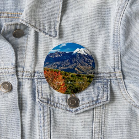 Mount Saint Helens, Washington Ronde Button 7,6 Cm (In situ)