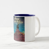 Mount Saint Helens Washington USA Tweekleurige Koffiemok (Voorkant rechts)